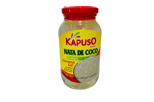 Kapuso Brand Nata De Coco Coconut Gel In Syrup (White) 340g