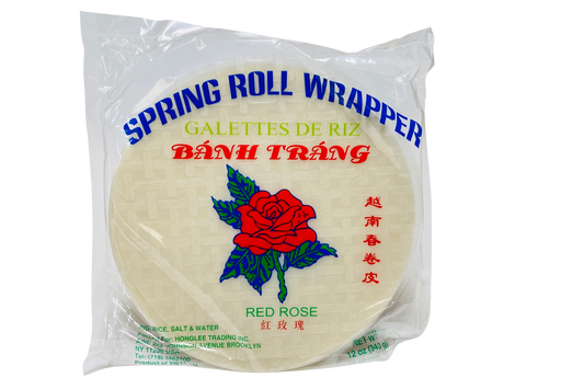 Spring Roll Wrapper (Red Rose) size: 22 cm