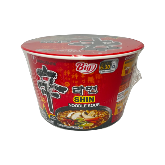 Nongshim Big Bowl Shin Noodles Soup Instant Noodles with Soup Mix 114g