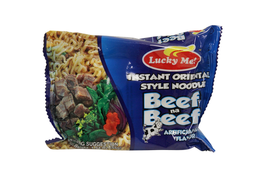 Lucky Me Instant Oriental Style Noodles Beef 55g