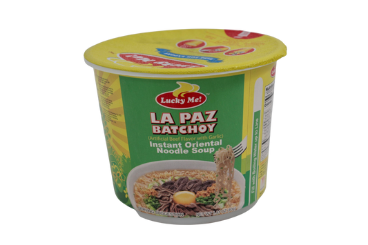 Lucky Me La Paz Bachoy Instant Oriental Noodle Soup (Artificial Beef Flavor with Garlic) 40g