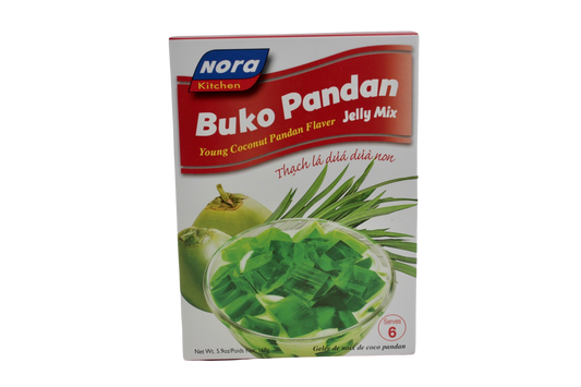 Nora Kitchen Buko Pandan (Young Coconut Pandan Flavor) Jelly Mix 168g