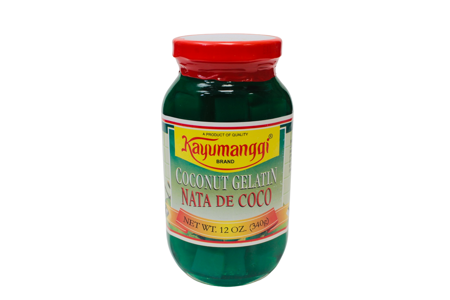 Kayumanggi Brand Coconut Gelatin Nata De Coco (Green) 340g
