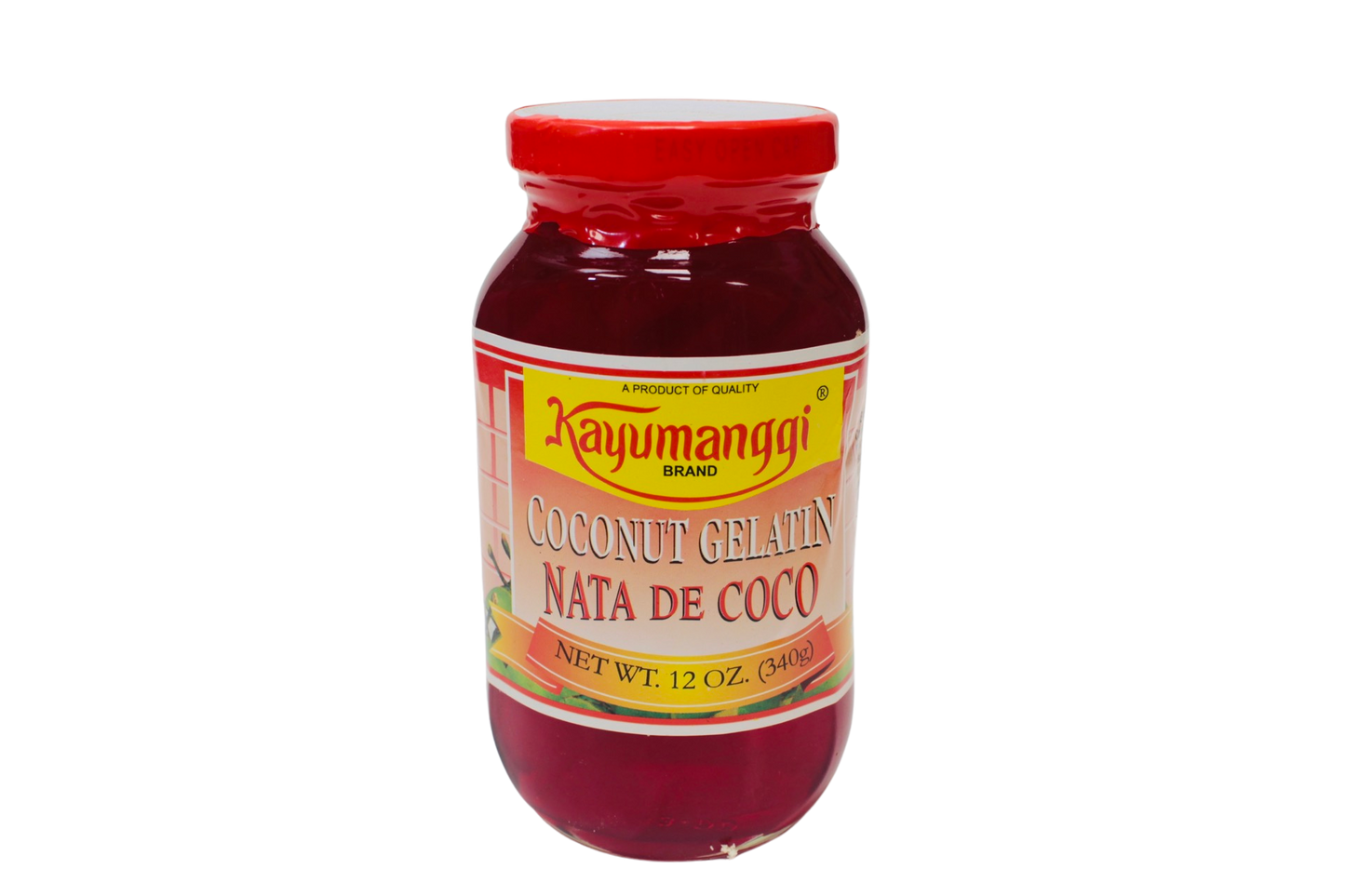 Kayumanggi Brand Coconut Gelatin Nata De Coco (Red) 340g