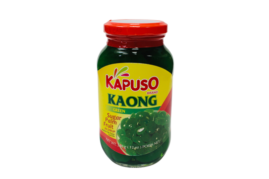 Kapuso Brand Nata De Coco Coconut Gel In Syrup (Green) 340g