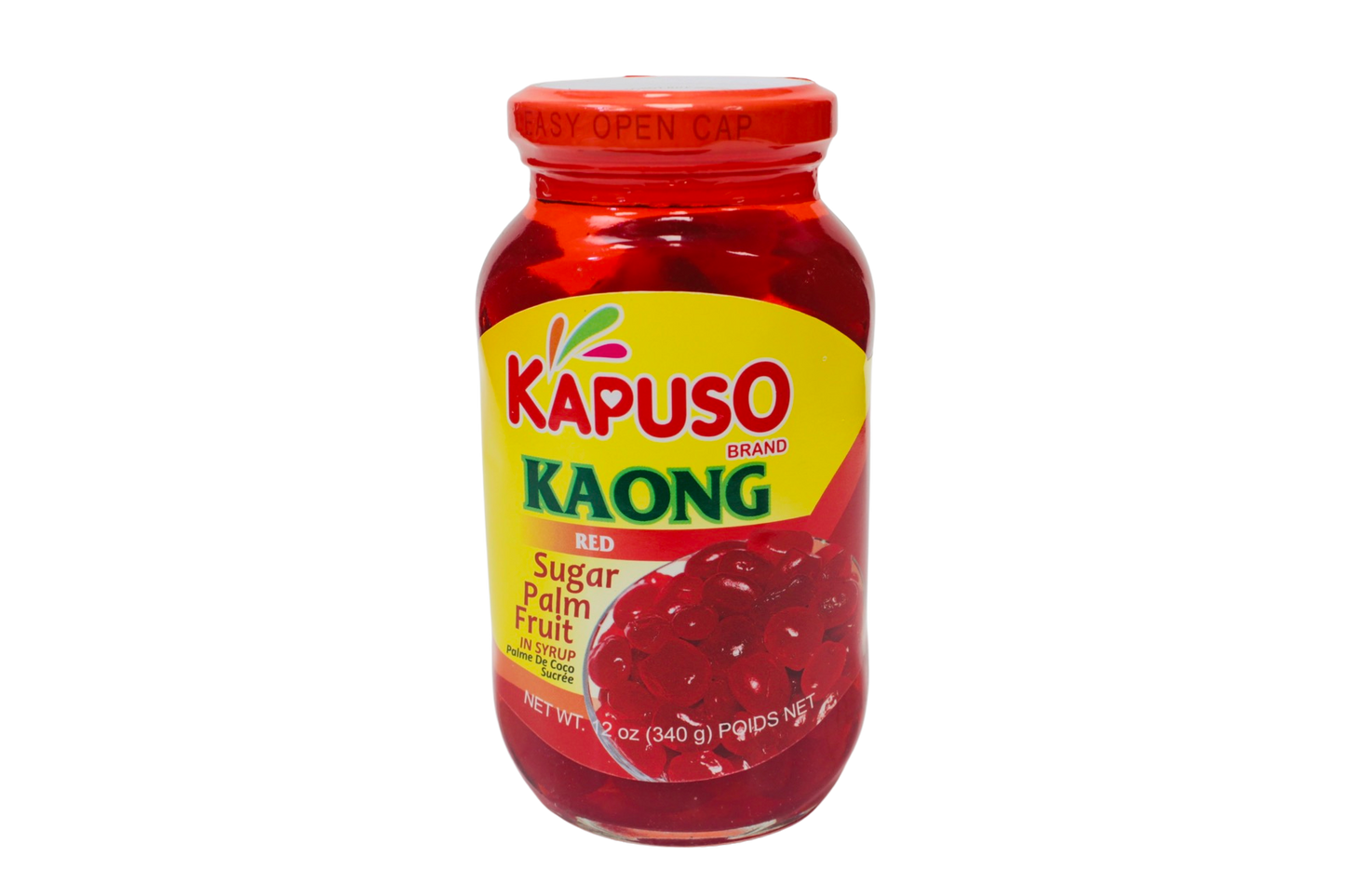Kapuso Brand Kaong Sugar Palm Fruit in Syrup (Red) 340g