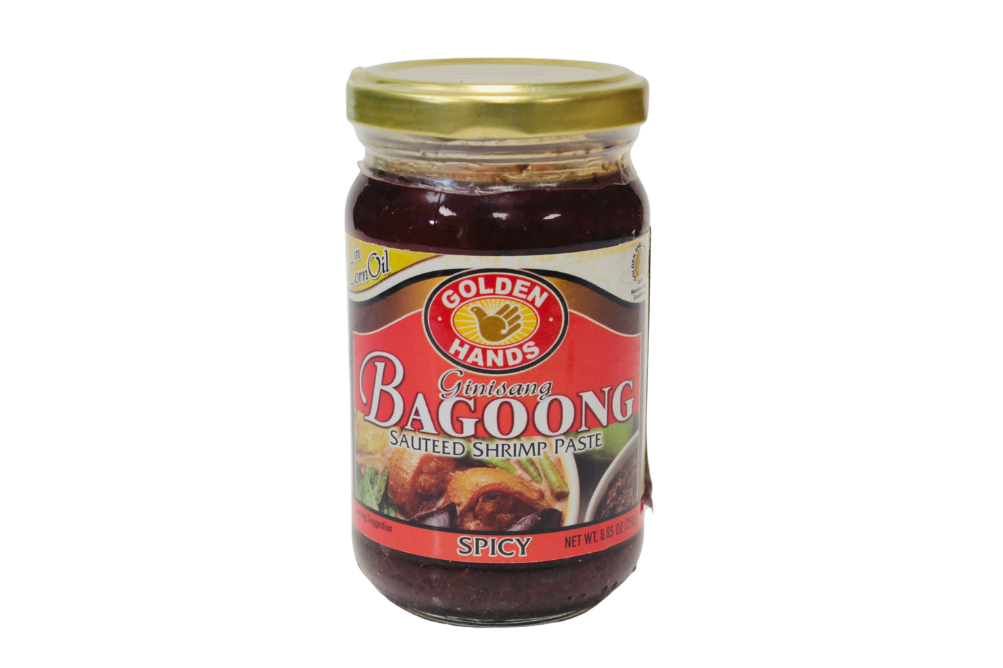 Golden Hands Ginisang Bagoong Sauteed Shrimp Paste Spicy in Corn Oil 250g