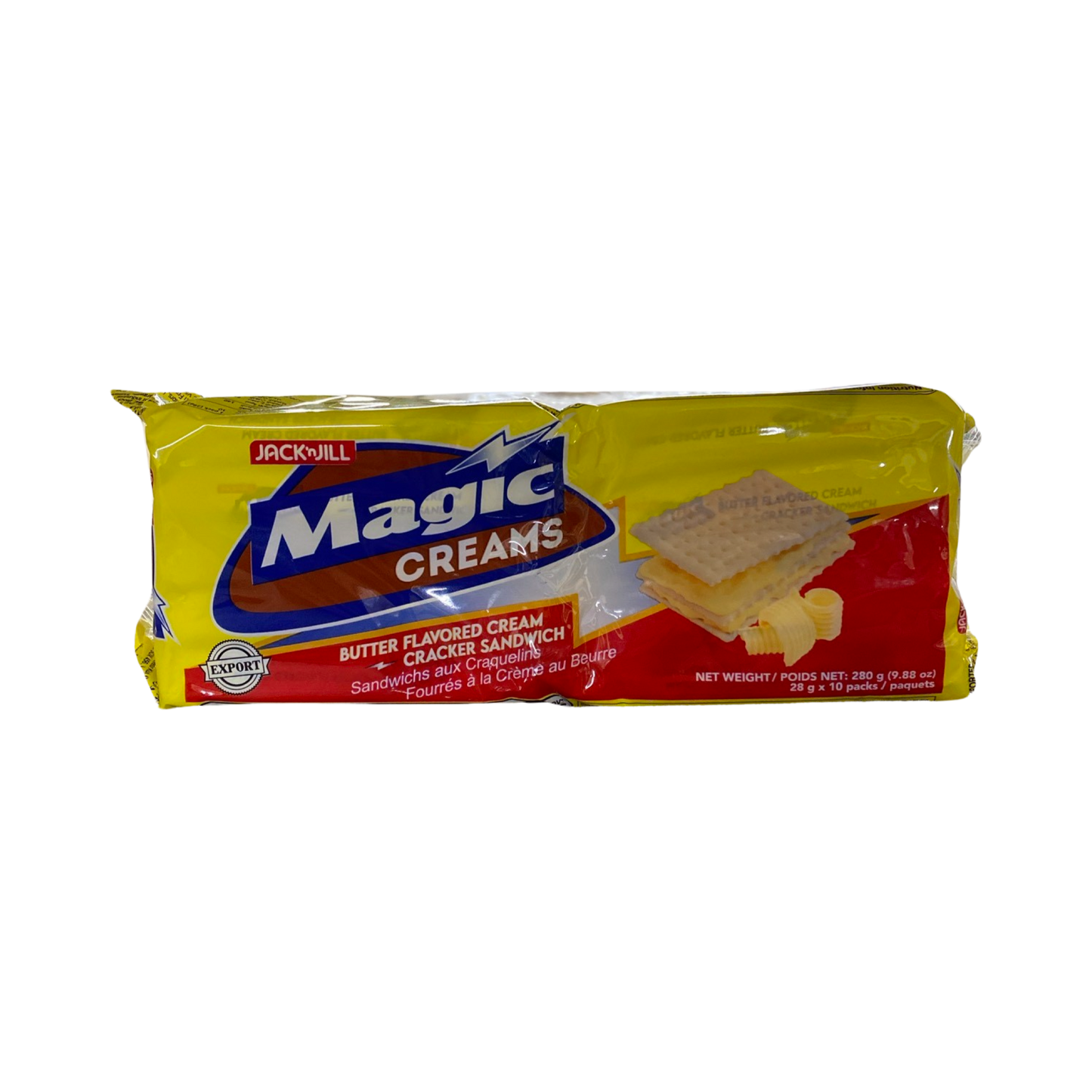 Jack N Jill Magic Creams  Butter Flavored Cream Cracker Sandwich (Yellow) 280g