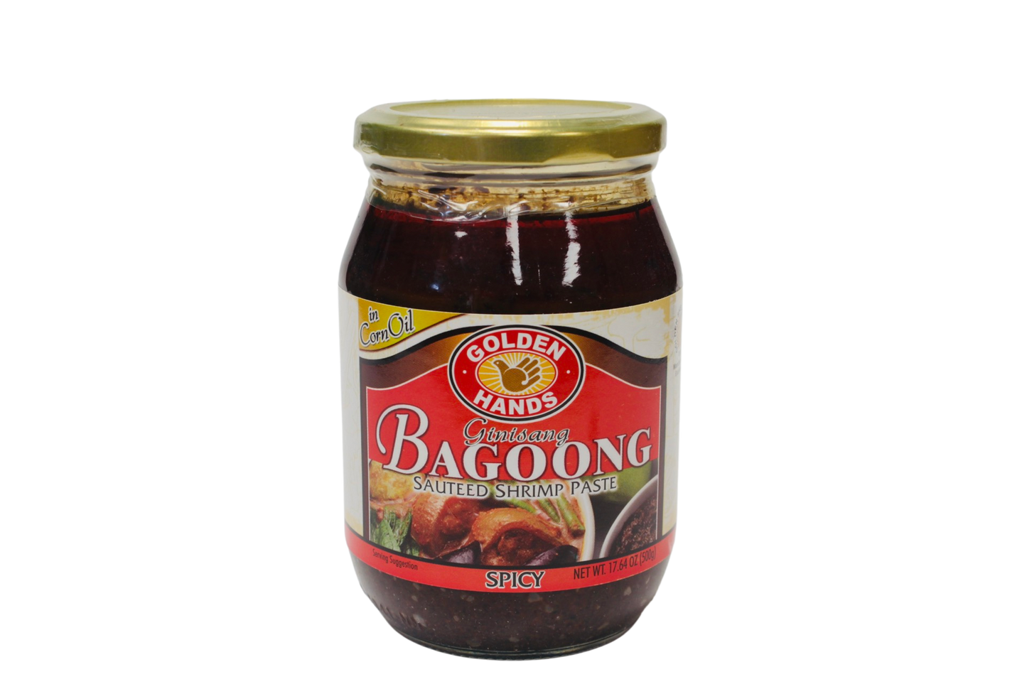 Golden Hands Ginisang Bagoong Sauteed Shrimp Paste Spicy in Corn Oil 500g