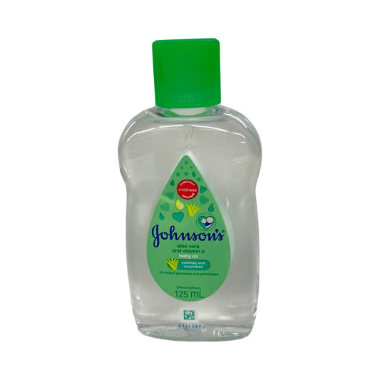 Johnson’s Baby Oil Aloe Vera (125mL) Green