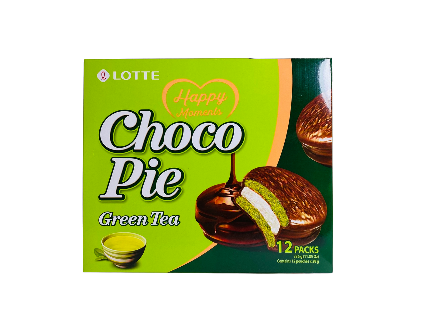 Lotte Choco Pie Green Tea 12pk 336g