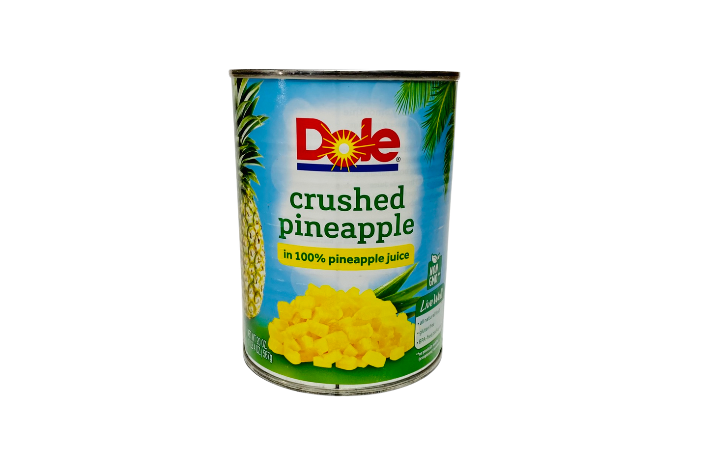 Dole Crushed Pineapple 100% Pineapple Juice 567g
