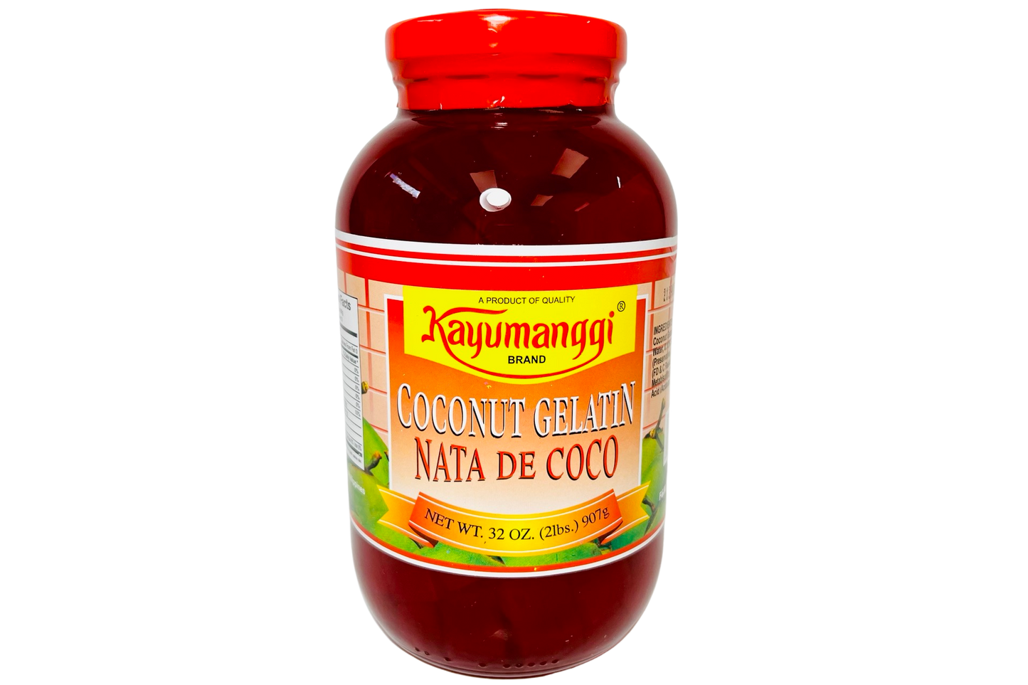 Kayumanggi Brand Coconut Gelatin Nata De Coco (Red) 907g