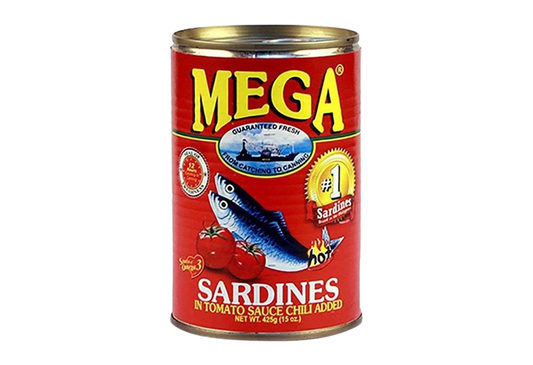 Mega Sardines in Tomato Sauce Chili Added 425g