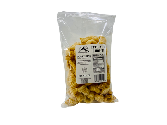 Tito Al's Choice Pork Skins Salt & Vinegar Flavor 3oz