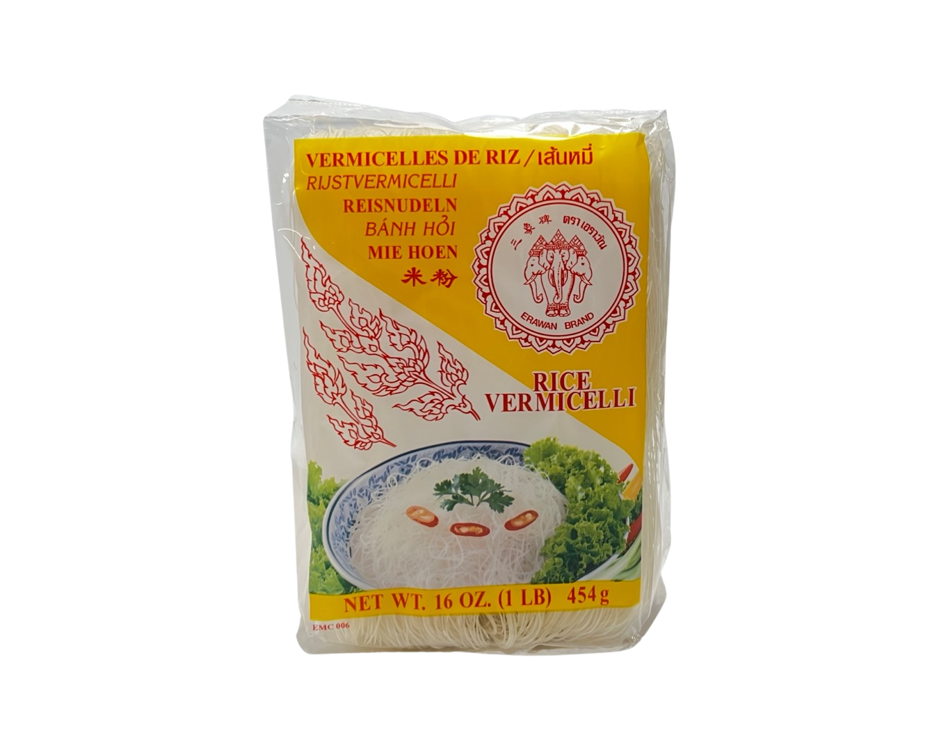 Erawan Brand Rice Vermicelli 454g