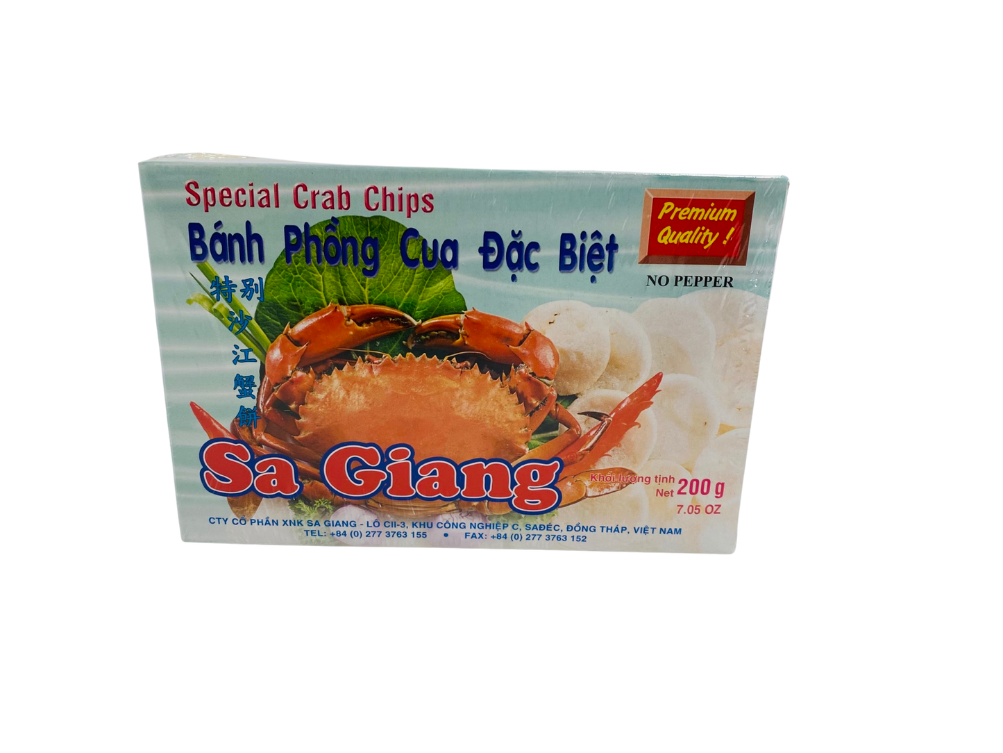 Sa Giang Special Crab Chips Premium Quality 200g