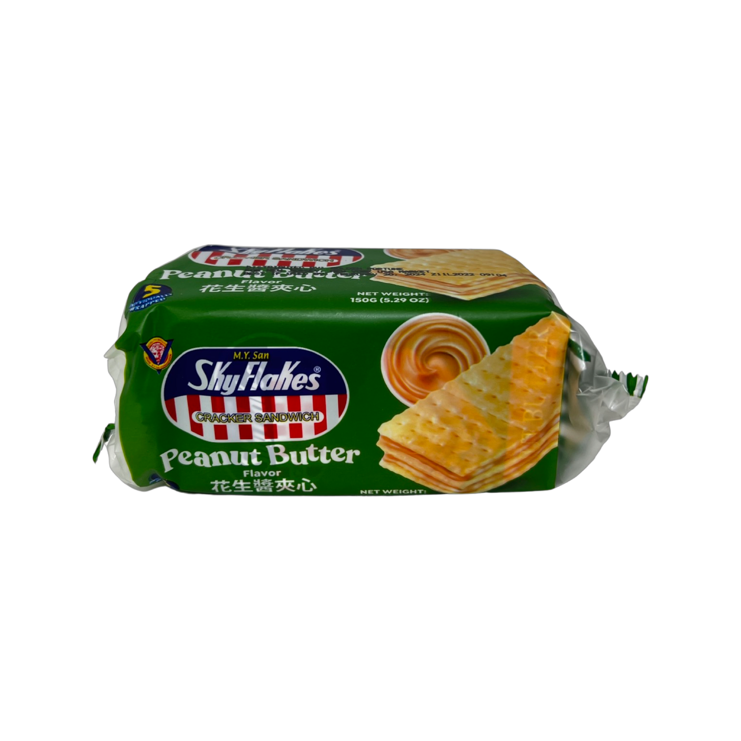 M.Y. San Sky Flakes Cracker Sandwich Peanut Butter Flavor 150g