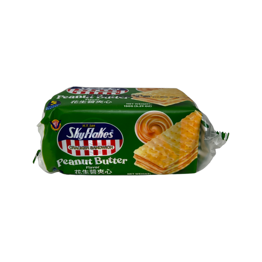 M.Y. San Sky Flakes Cracker Sandwich Peanut Butter Flavor 150g