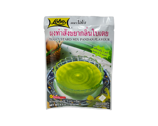 Lobo Thai Custard Mix Pandan Flavour 120g