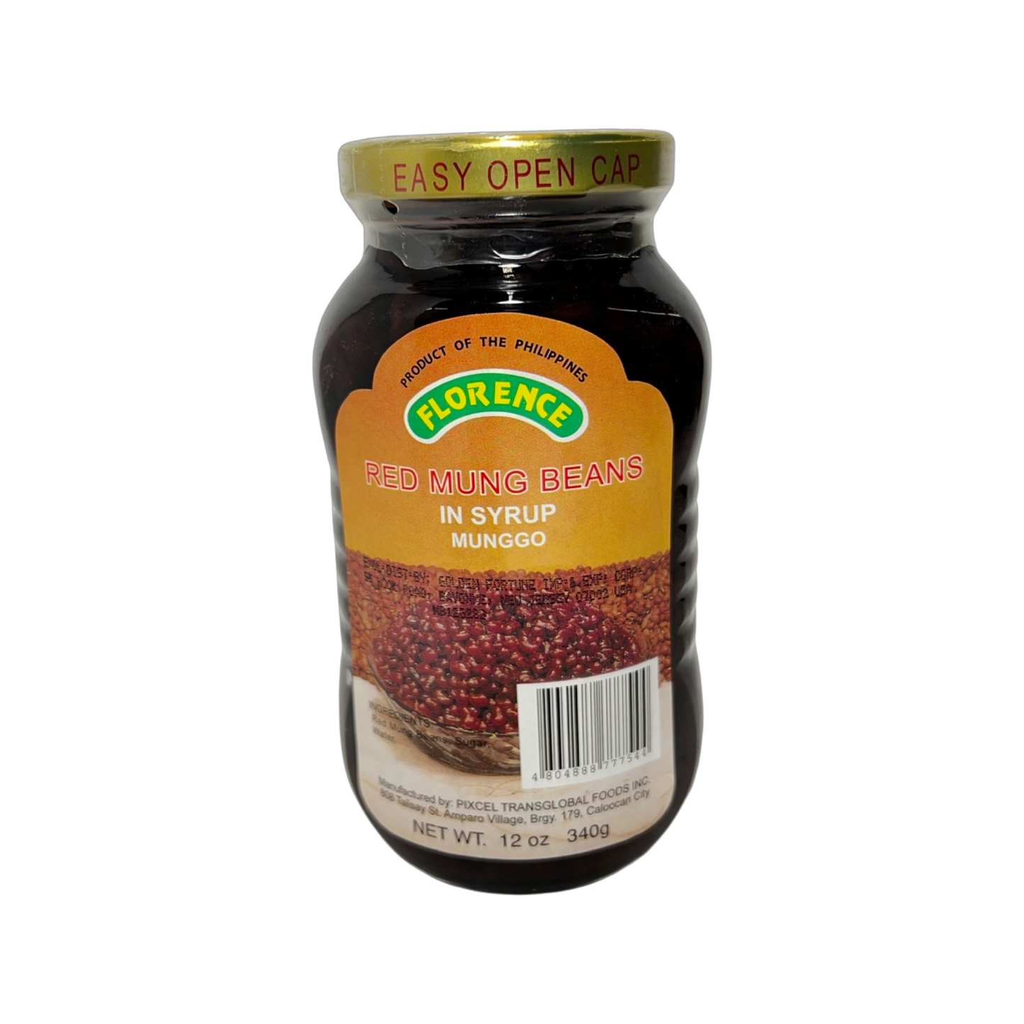 Florence Red Mung Beans in Syrup (Munggo) 340g