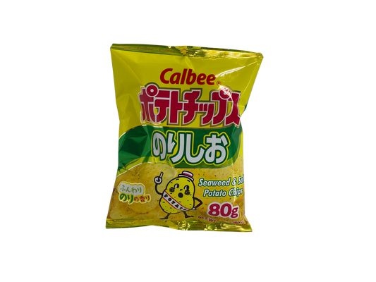 Calbee Seaweed & Salt Potato Chips 80g