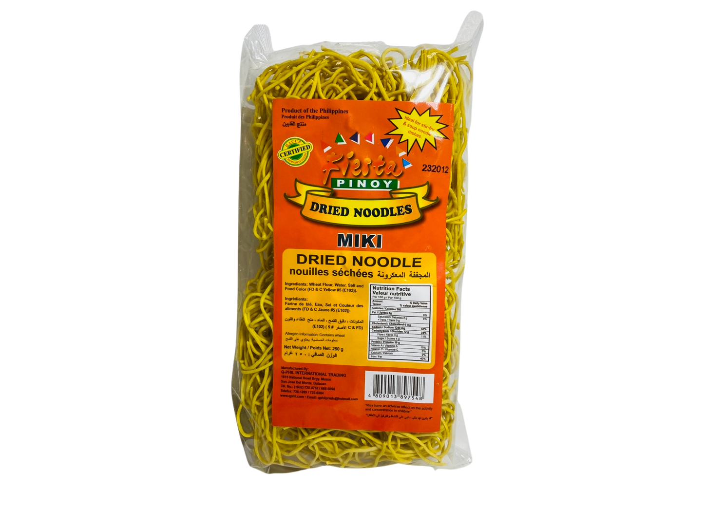 Fiesta Pinoy Miki Dried Noodle 250g