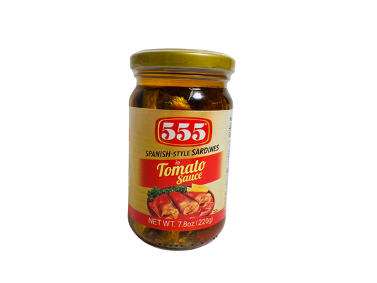 555 Spanish Style Sardines In Tomato Sauce 220g