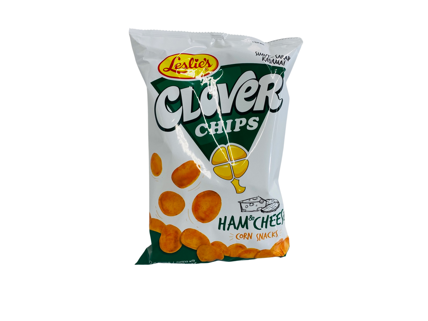 Leslie's Clover Chips Ham & Cheese Corn Snack 85g
