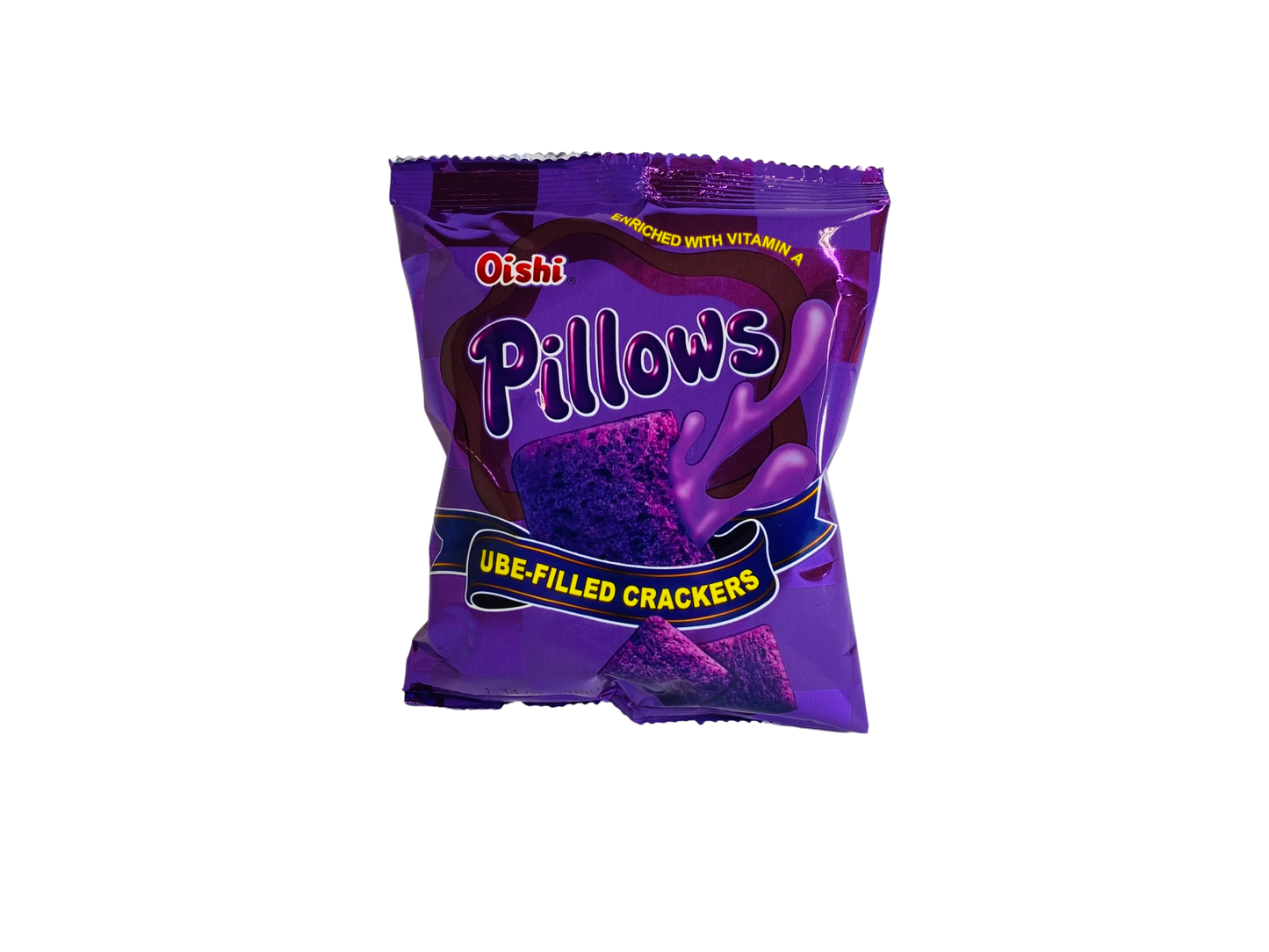 Oishi Pillows (Ube-Filled Crackers) 38g