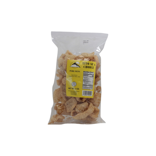 Tito Al's Choice Pork Skins Regular Flavor 3oz