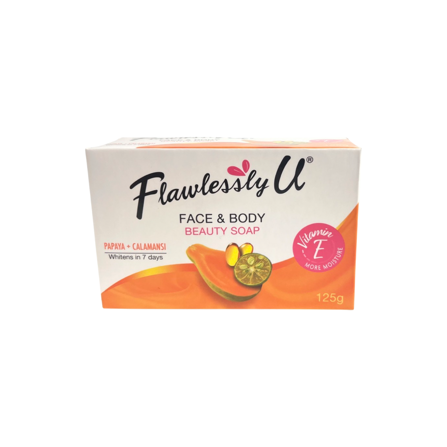 Flawlessly U Face and Body Beauty Soap Papaya+Calamansi 125g