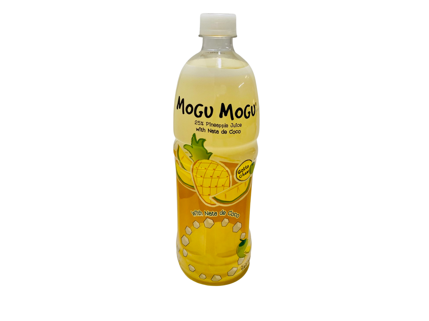 Mogu Mogu Pineapple Juice Flavored Drink with Nata de Coco 1000 mL