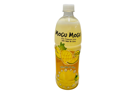 Mogu Mogu Pineapple Juice Flavored Drink with Nata de Coco 1000 mL