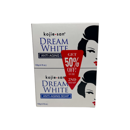Kojie San Dream White Anti-Aging Soap 2 in 1 pack