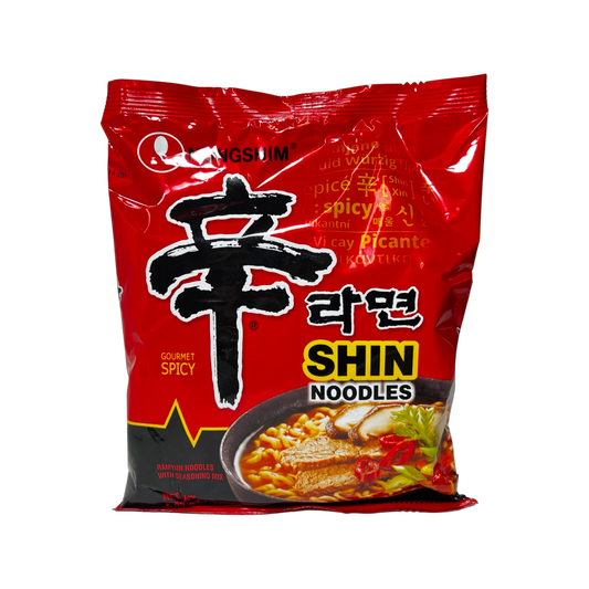 Nongshim Shin Noodles Gourmet Spicy Ramyun Noodles with Seasoning Mix 120g