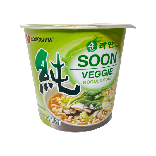 Nongshim Soon Veggie Noodle Soup Vegan 75g