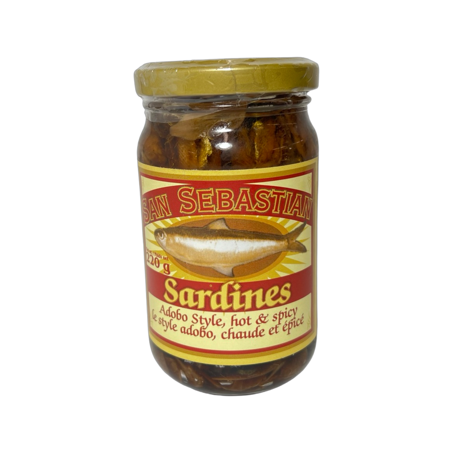 San Sebastian Sardines Adobo Style Hot and Spicy 220g