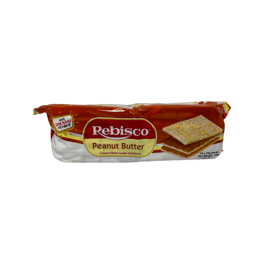 Rebisco Peanut Butter Cream-Filled Cracker Sandwich 10x32g packs 330g