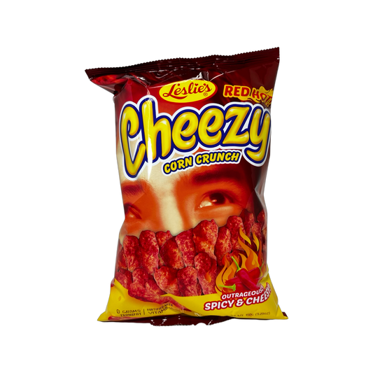 Leslie’s Cheezy Red Hot Corn Crunch 150g