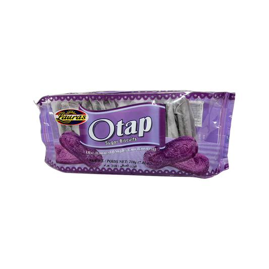 Laura’s Otap Sugar Biscuits Ube-Flavored (Purple Yam Flavored) 210g