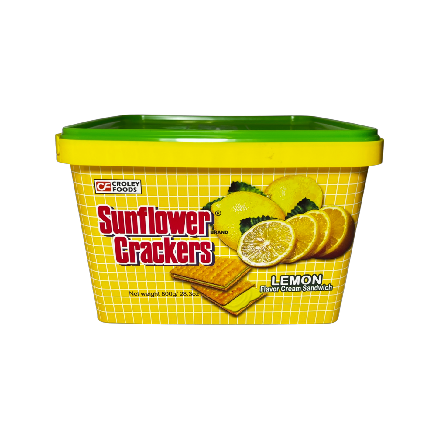 Croley Foods Sunflower Crackers Lemon Flavor 800g Tub