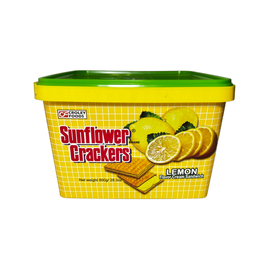 Croley Foods Sunflower Crackers Lemon Flavor 800g Tub