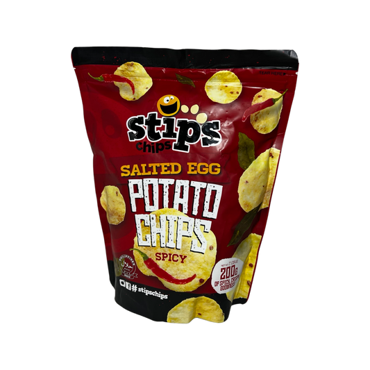 Stip Chips Salted Egg Potato Chips Spicy 200g