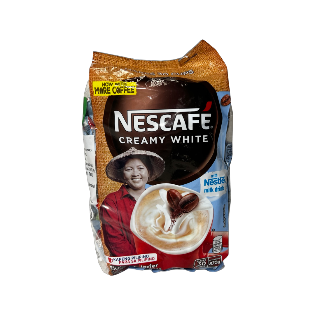 Nescafe Creamy White with Nestle Milk Drink 30 x 29g sachets 870g