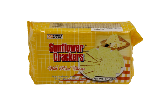 Croley Foods Sunflower Crackers With Real Cheese 190g