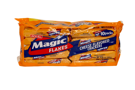 Jack N Jill Magic Flakes Cheese Flavored Crackers (Orange) 10pk 280g