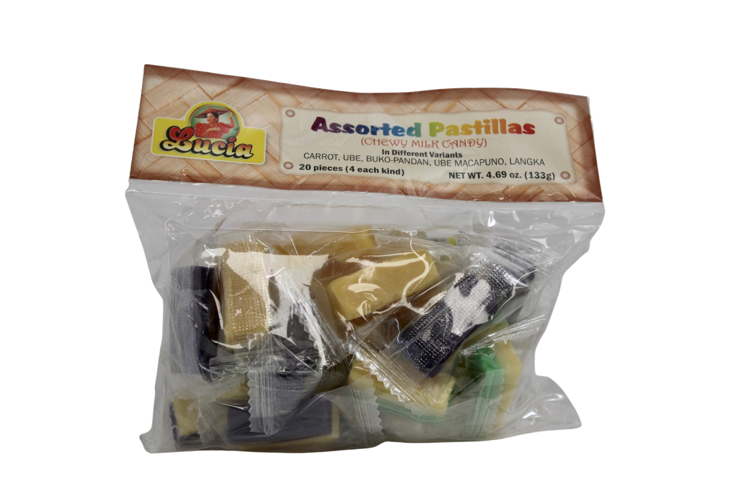 Lucia Assorted Pastillas (Chewy Milk Candy) 133g