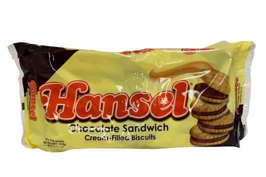 Hansel Chocolate Sandwich Cream-Filled Biscuits 10pk