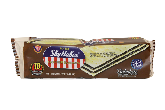 M.Y. San Sky Flakes Cracker Sandwich Tsokolate 300g